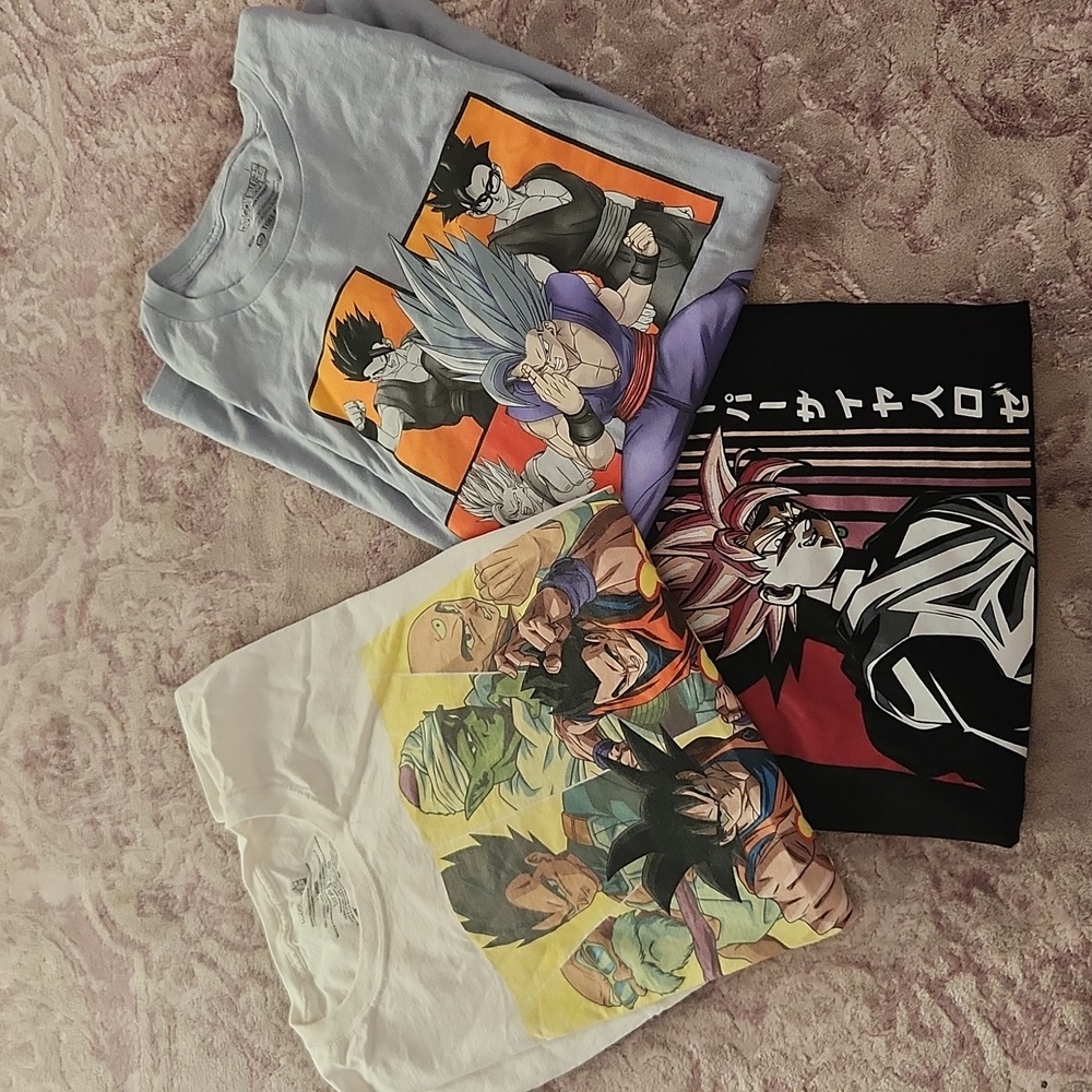 Bundle of DragonBall Z t-shirts xxl